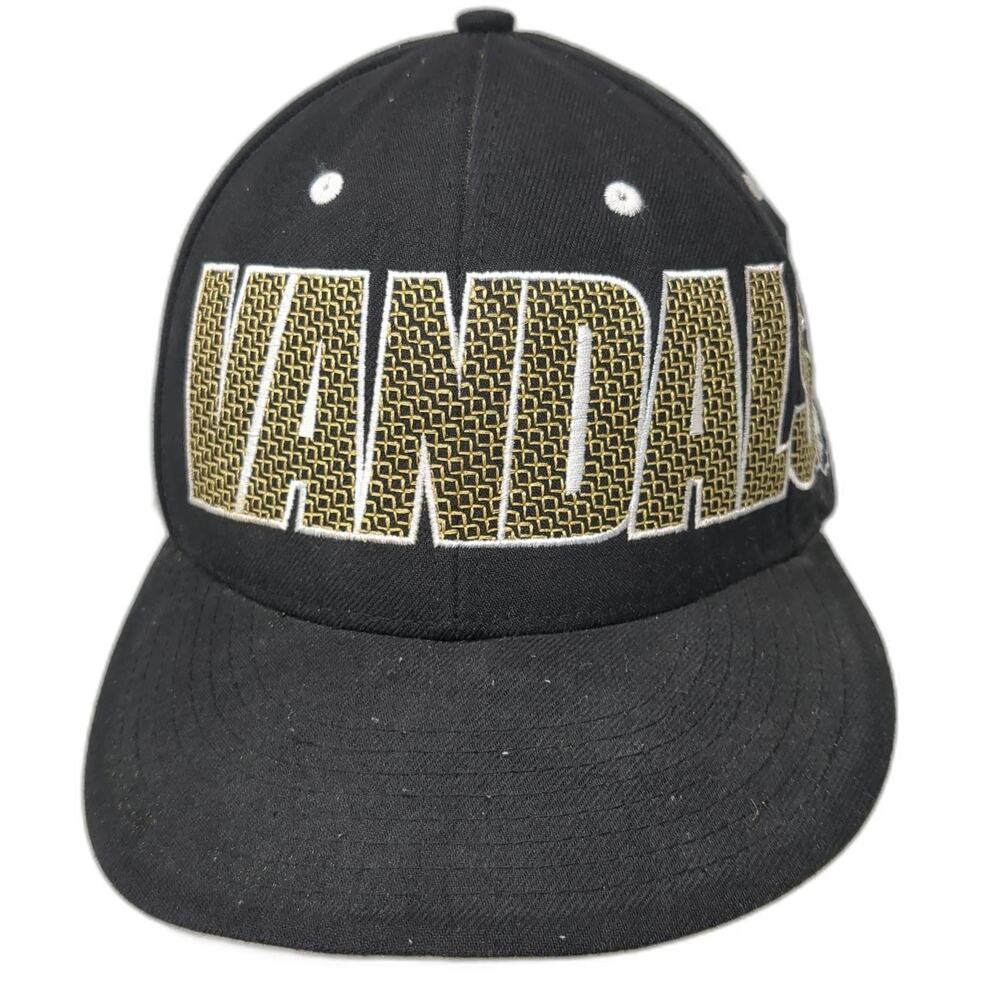 Richardson Snapback Hat Black L Idaho Vandals University Mascot Joe Vandal